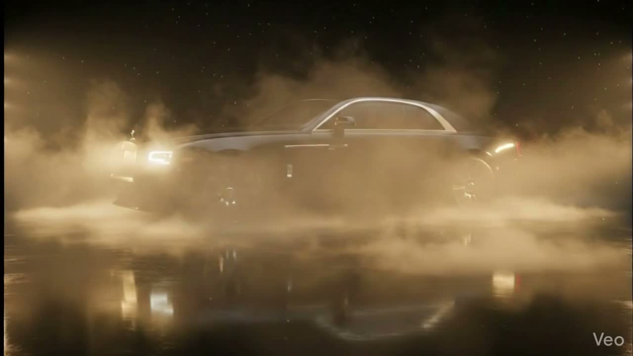 Rolls-Royce Black Badge front three-quarter view in dramatic lighting